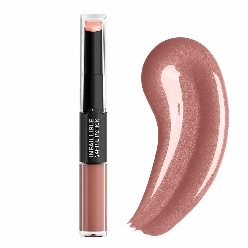2pk SET L'Oreal Paris Infallible 2 Step Lipstick 113 Invincible Sable   Panorama Mascara Black