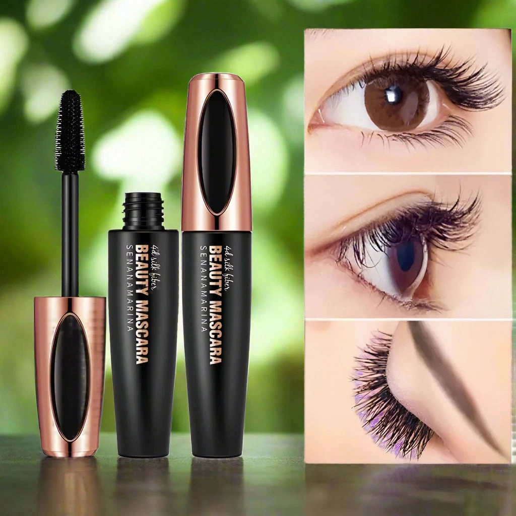 4D Waterproof Mascara For Lengthening, Volume & Easy Application With Smudge-Proof Formula