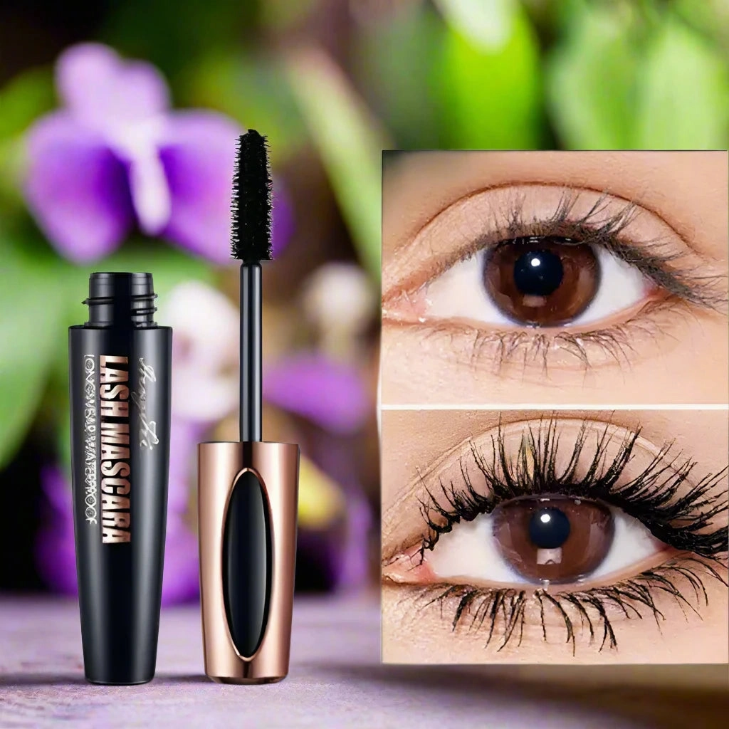 4D Waterproof Mascara For Lengthening, Volume & Easy Application With Smudge-Proof Formula
