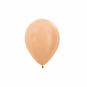 5" (12cm) Satin Peach Blush Mini Latex Balloon