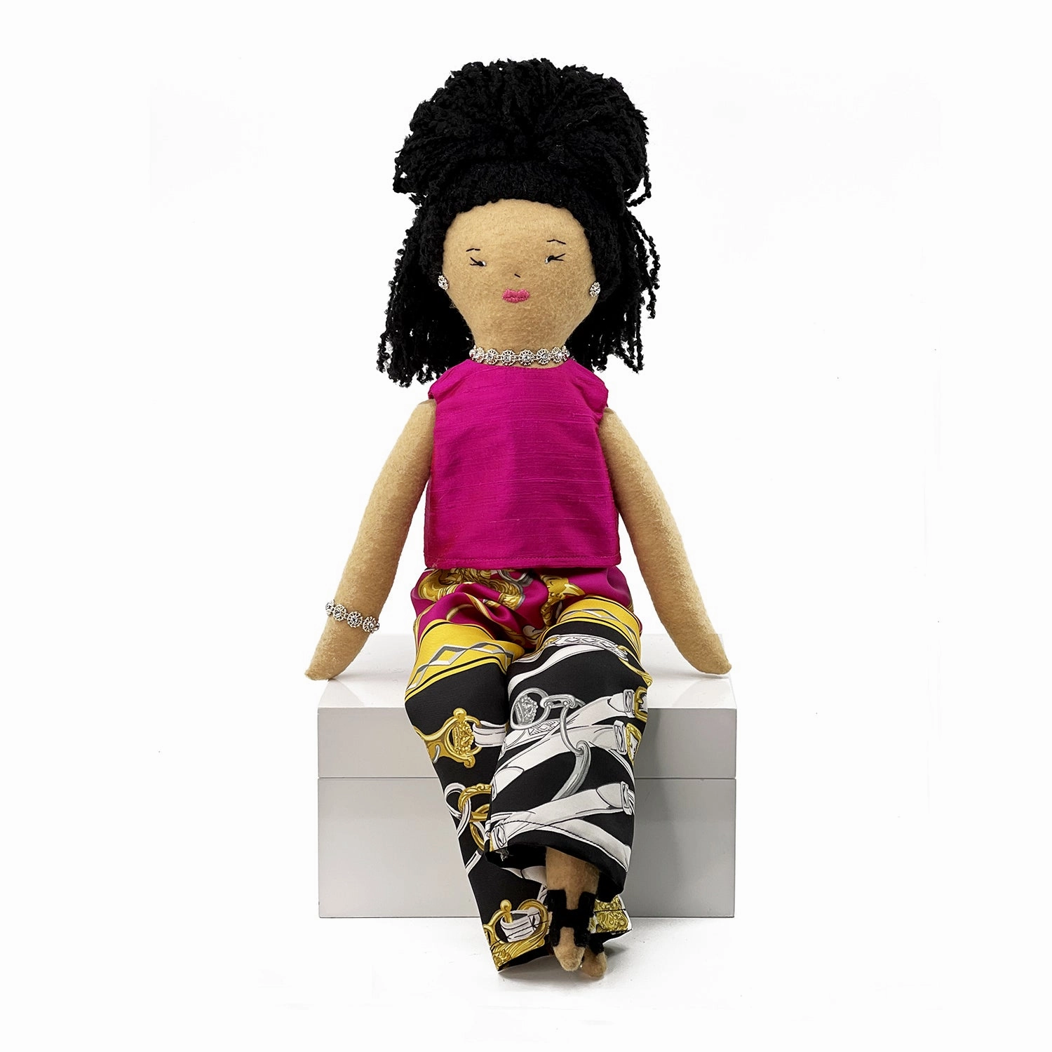 'Lizzie' Heirloom Felt Handmade Rag Doll