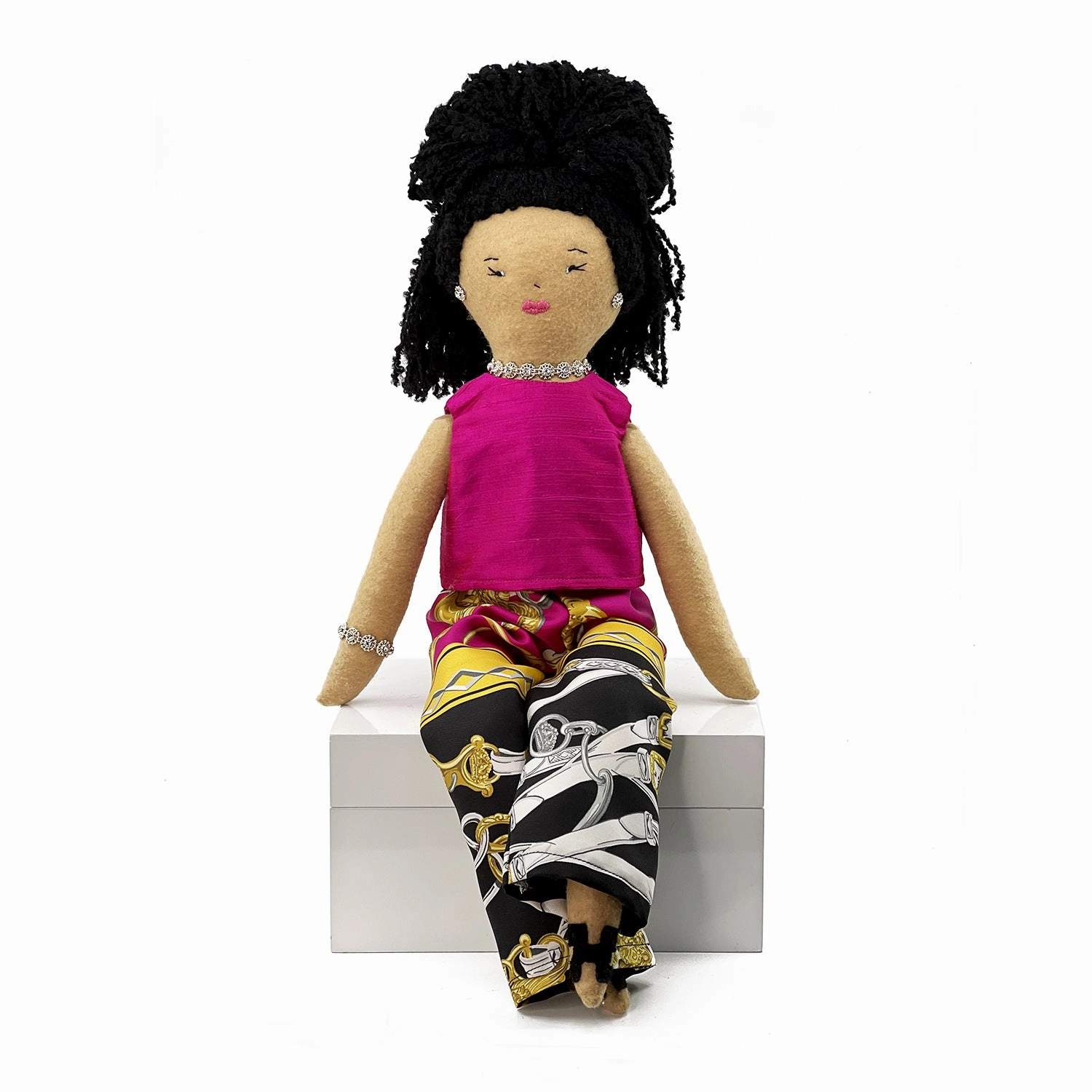 'Lizzie' Heirloom Felt Handmade Rag Doll