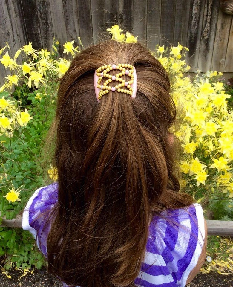 African Butterfly LadyBug Hair Comb - Black 43