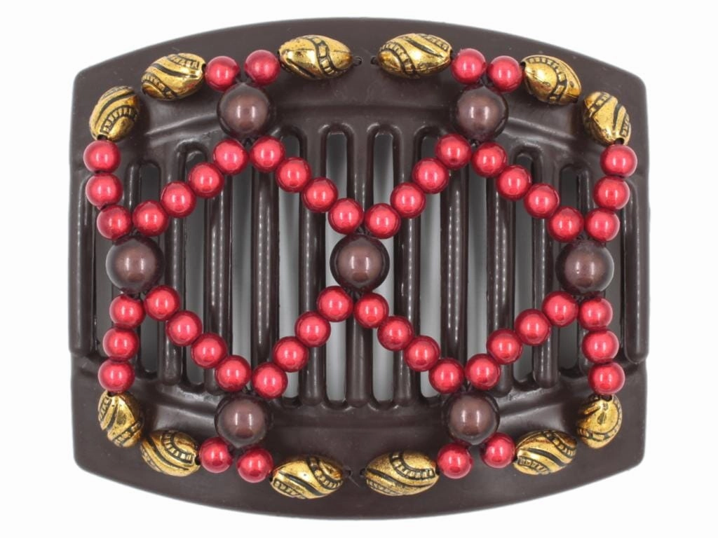 African Butterfly Thick Hair Comb - Ndalena Brown 158