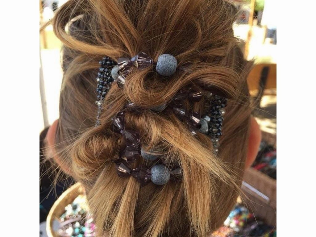 African Butterfly Wire Hair Clip - 7 Tong 480
