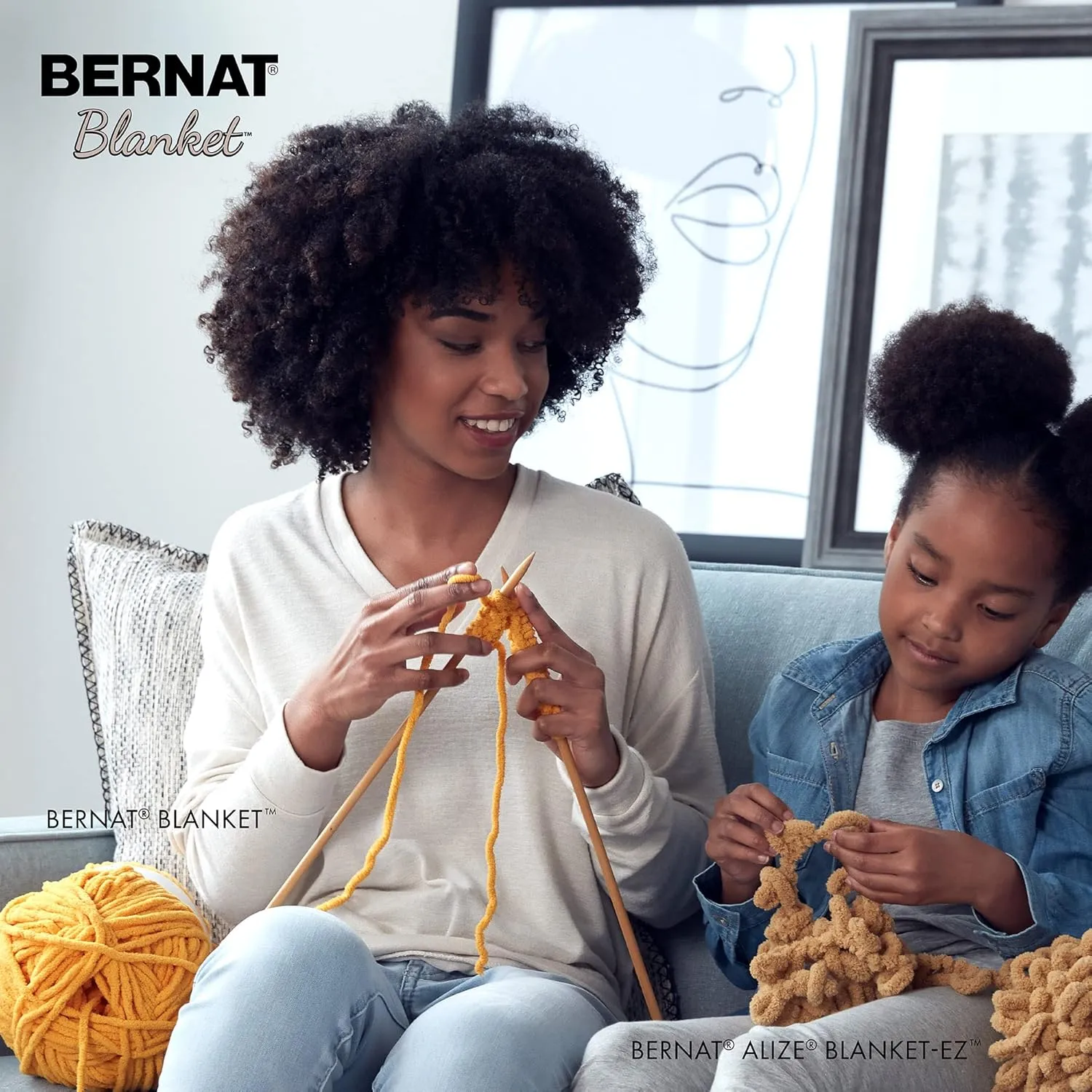 Bernat Blanket Blush Pink Yarn - 2 Pack of 300g/10.5oz - Polyester - 6 Super Bulky - 220 Yards - Knitting/Crochet