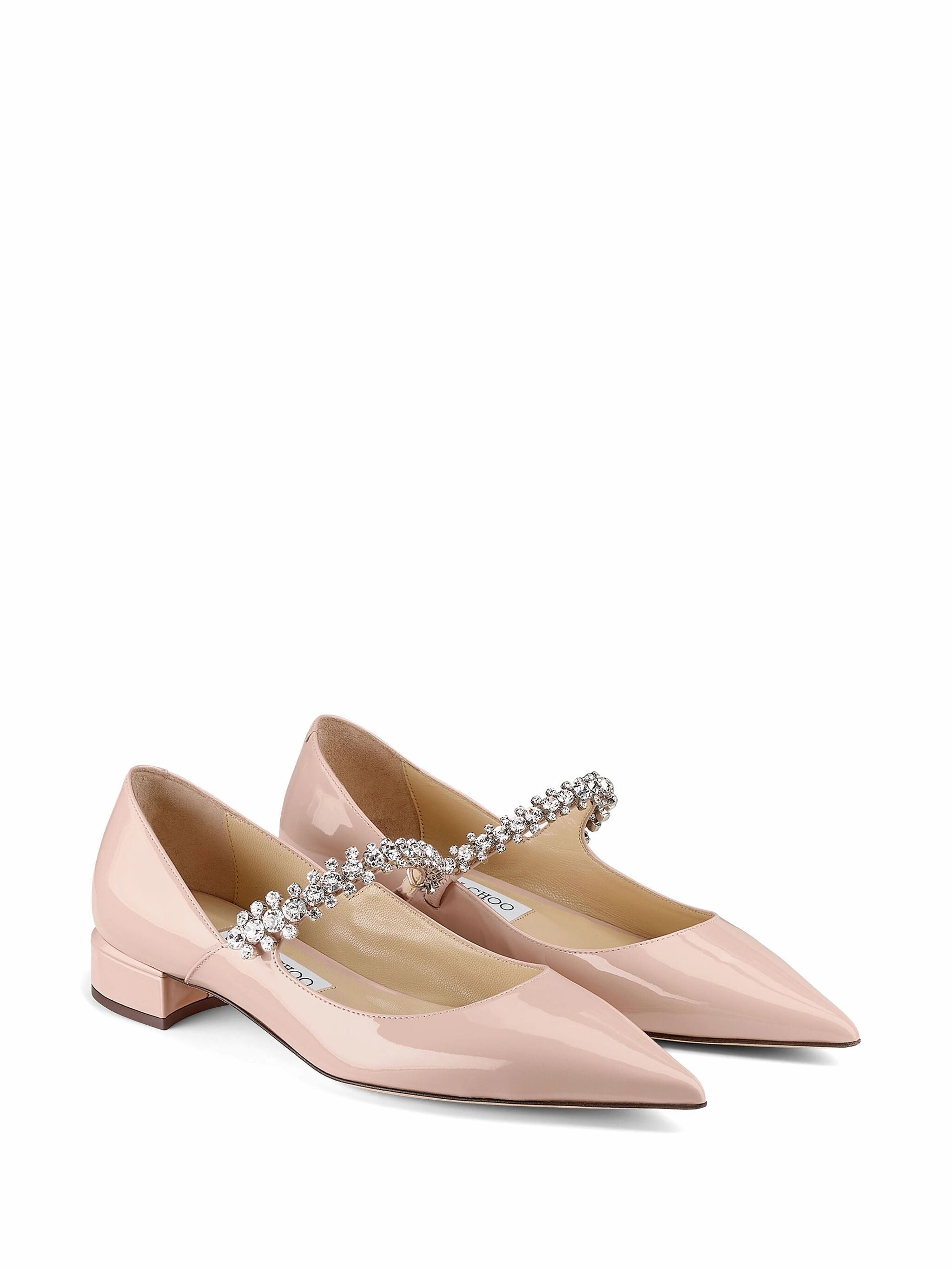 Bing Crystal-strap Ballerina Shoes