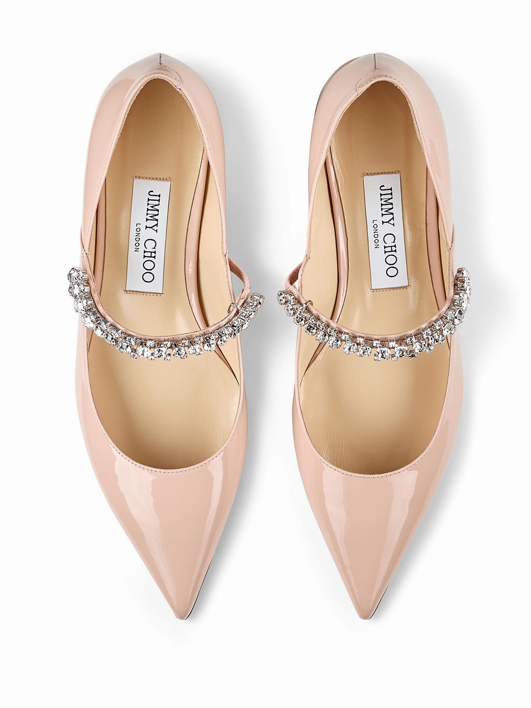 Bing Crystal-strap Ballerina Shoes