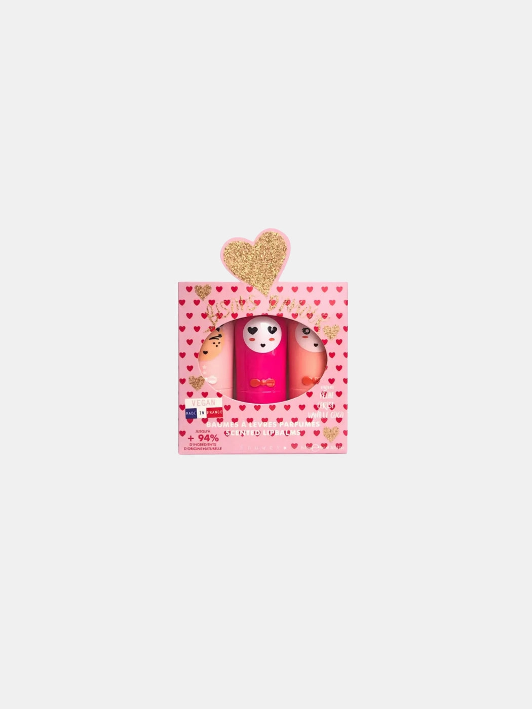 Bunny Lip Balm Trio - Kiss of Love