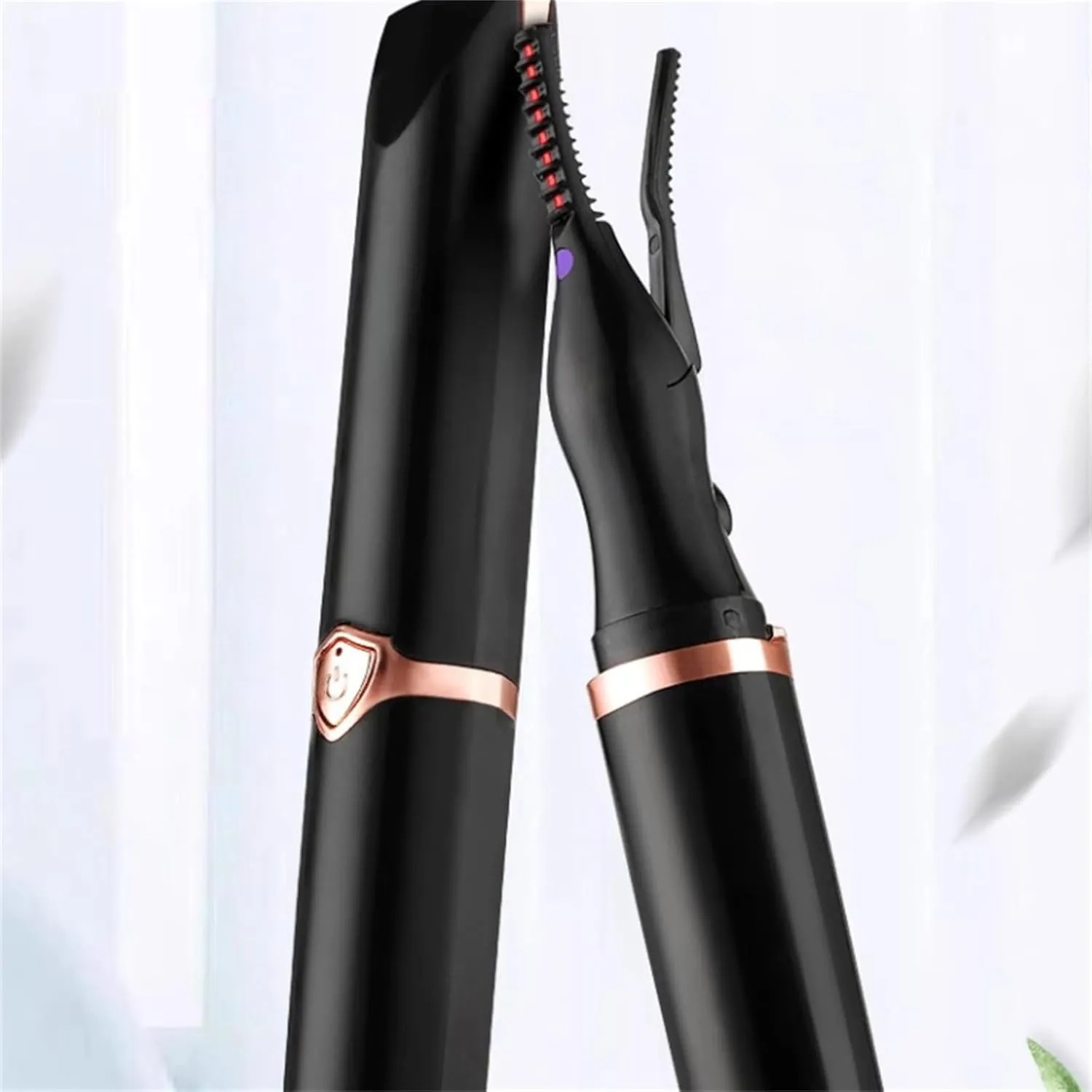 Caedralash Eyelash Curler, Portable Heated Eyelash Curler, 3 Temperature Settings Rechargeable Comb for Women
