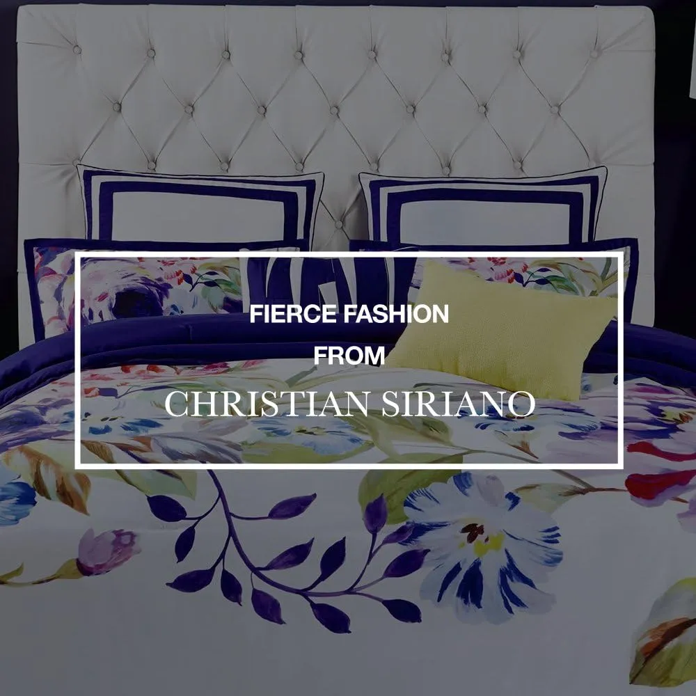 Christian Siriano NY Dreamy Floral Comforter Set, Twin XL, Multiple 2 Piece