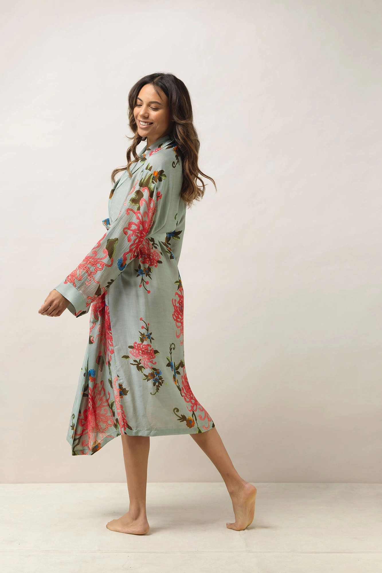 Chrysanthemum Aqua Gown