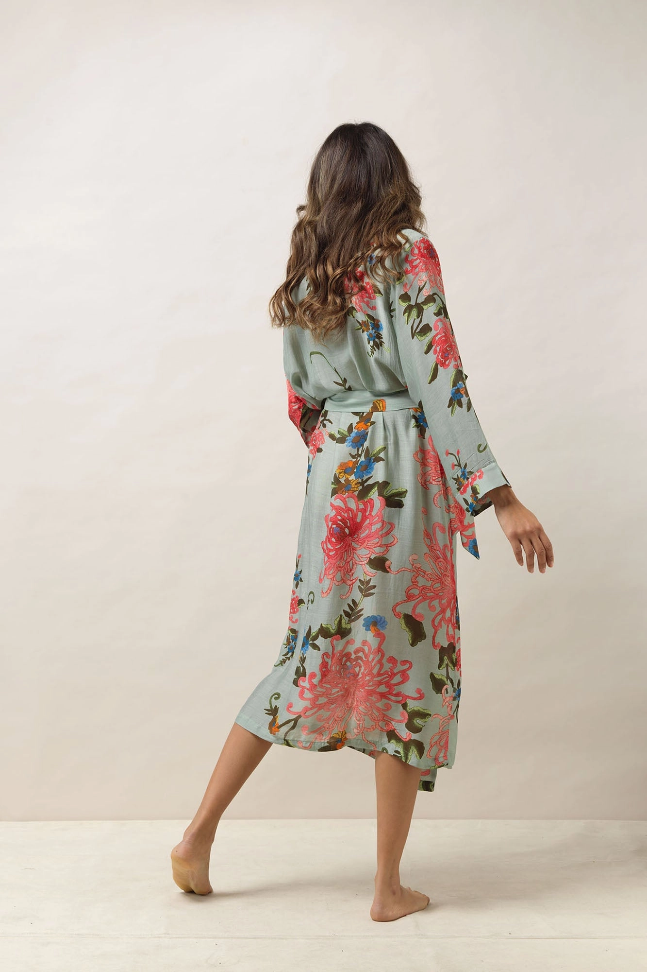 Chrysanthemum Aqua Gown