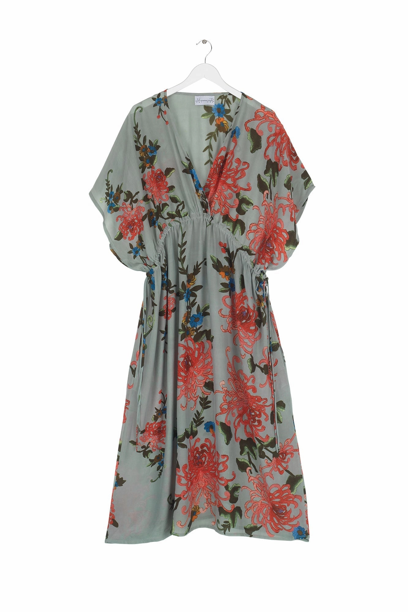Chrysanthemum Aqua String Dress