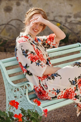Chrysanthemum Ecru Rachel Dress