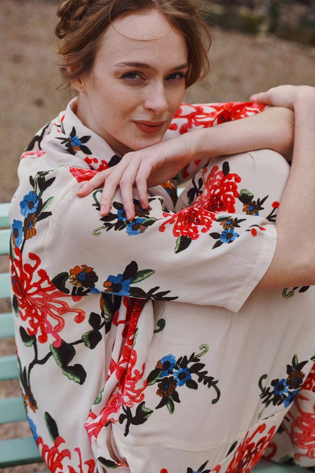 Chrysanthemum Ecru Rachel Dress