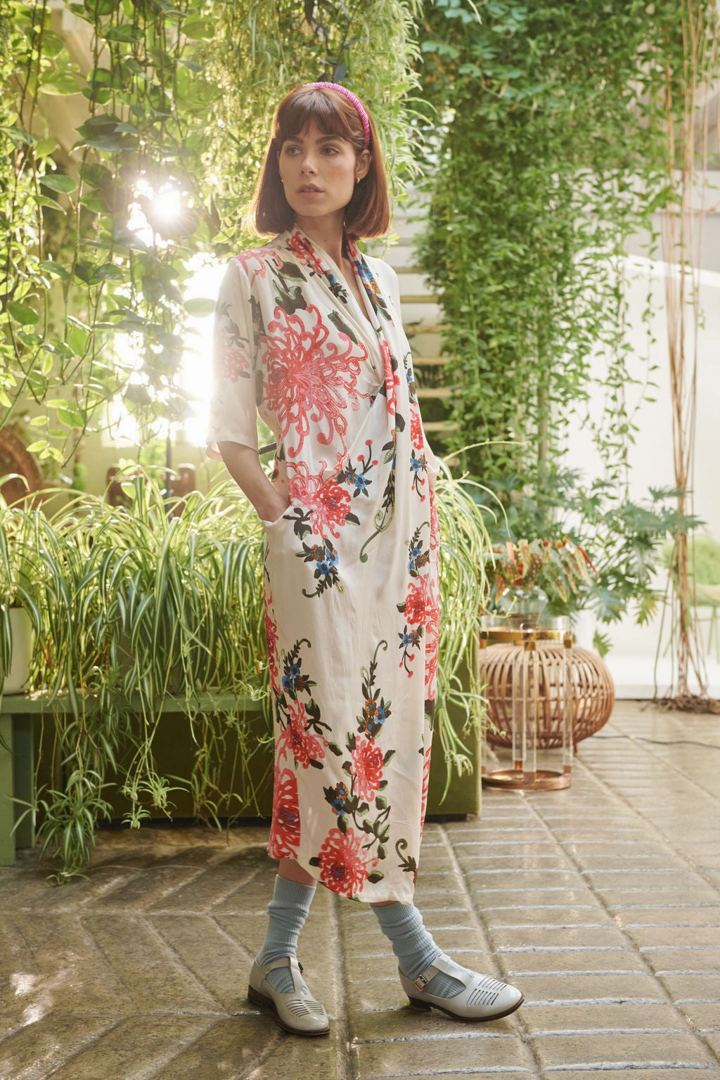 Chrysanthemum Ecru Rachel Dress