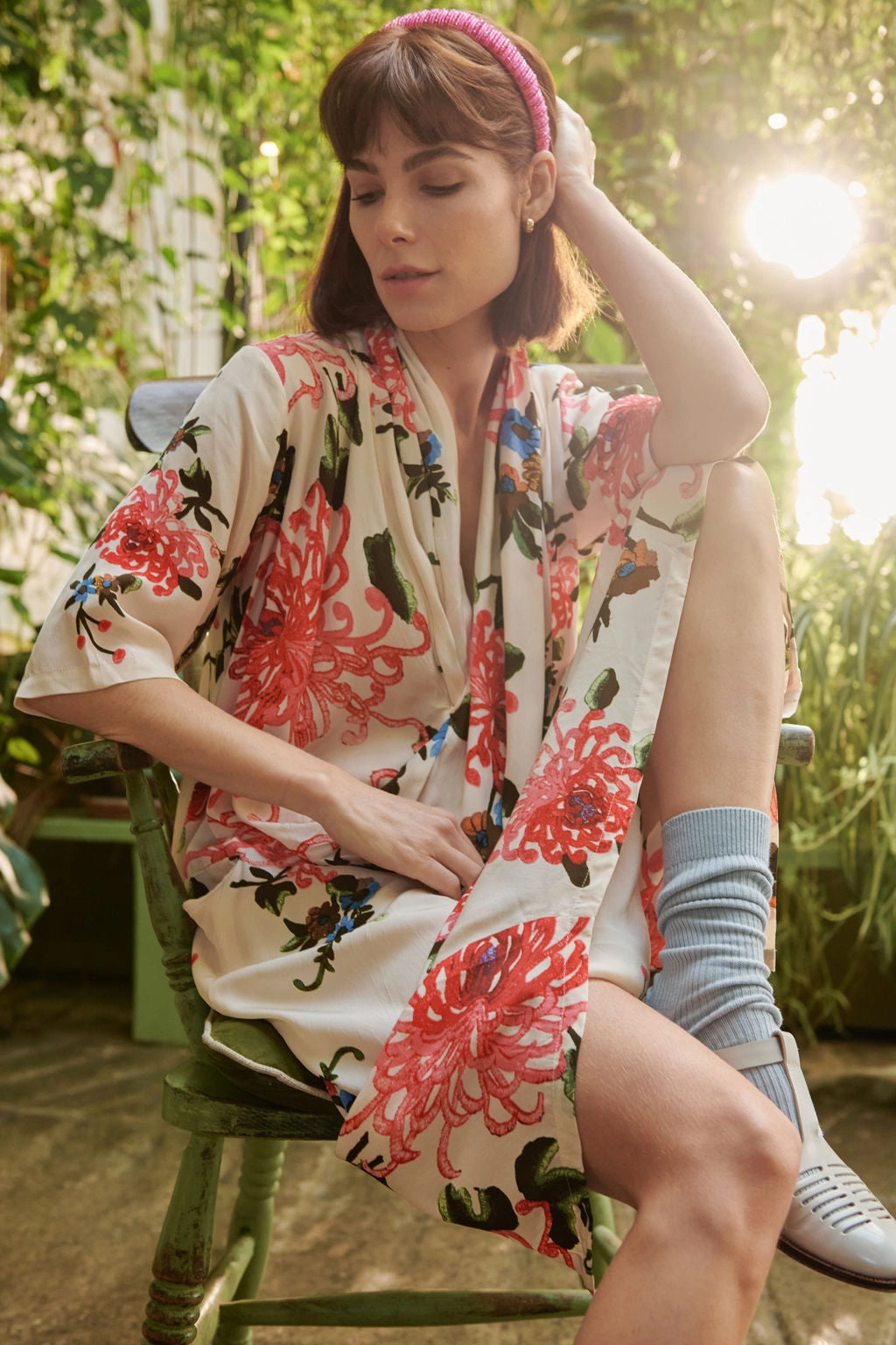 Chrysanthemum Ecru Rachel Dress