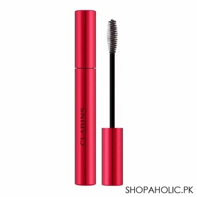 Clarins Paris Lash & Brow Double Fix Mascara, Waterproof, Enriched with Cranberry Oil