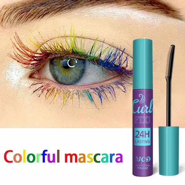 Colorful Slender Mascara – Waterproof Fast Drying Curling Lashes Makeup