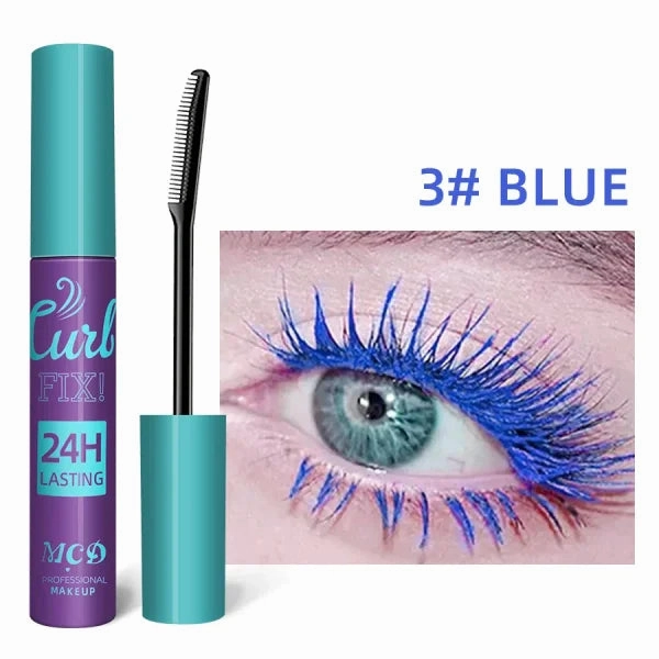 Colorful Slender Mascara – Waterproof Fast Drying Curling Lashes Makeup