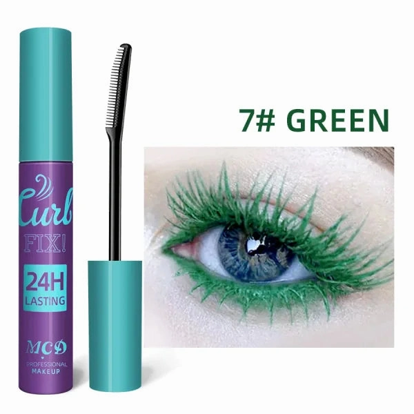 Colorful Slender Mascara – Waterproof Fast Drying Curling Lashes Makeup
