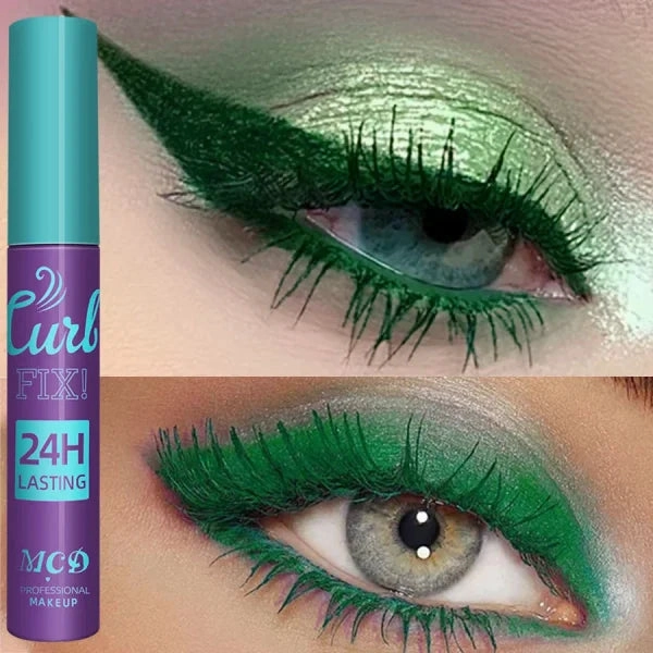 Colorful Slender Mascara – Waterproof Fast Drying Curling Lashes Makeup