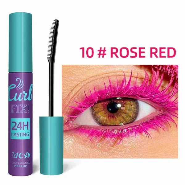 Colorful Slender Mascara – Waterproof Fast Drying Curling Lashes Makeup
