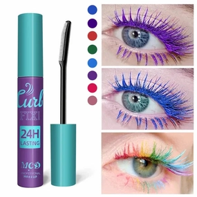 Colorful Slender Mascara – Waterproof Fast Drying Curling Lashes Makeup