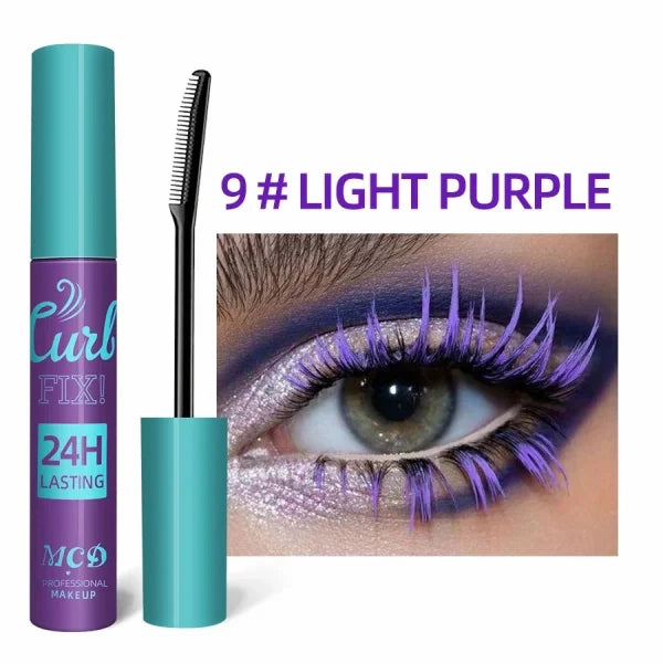 Colorful Slender Mascara – Waterproof Fast Drying Curling Lashes Makeup