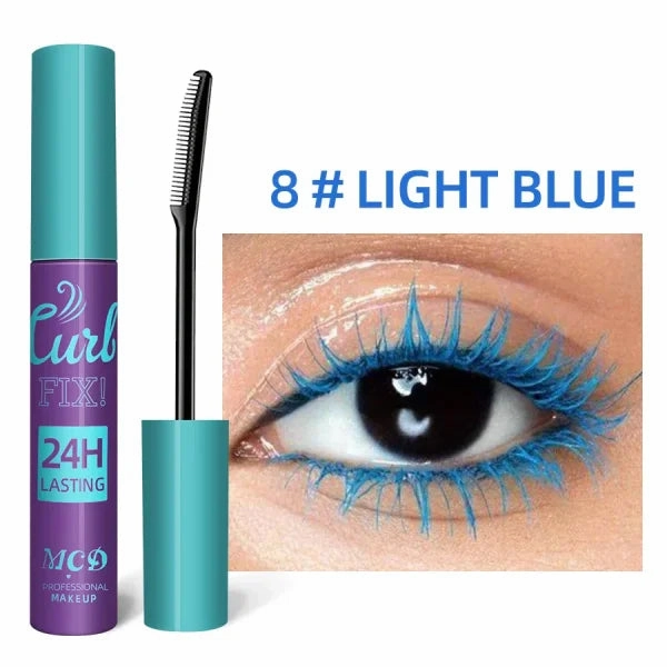 Colorful Slender Mascara – Waterproof Fast Drying Curling Lashes Makeup