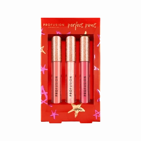 Crimson Perfect Pout – 3-Piece Lip Gloss Set