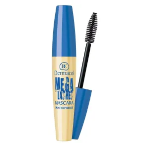 Dermacol Mega Lashes Waterproof Mascara- BLACK 12.5 ml