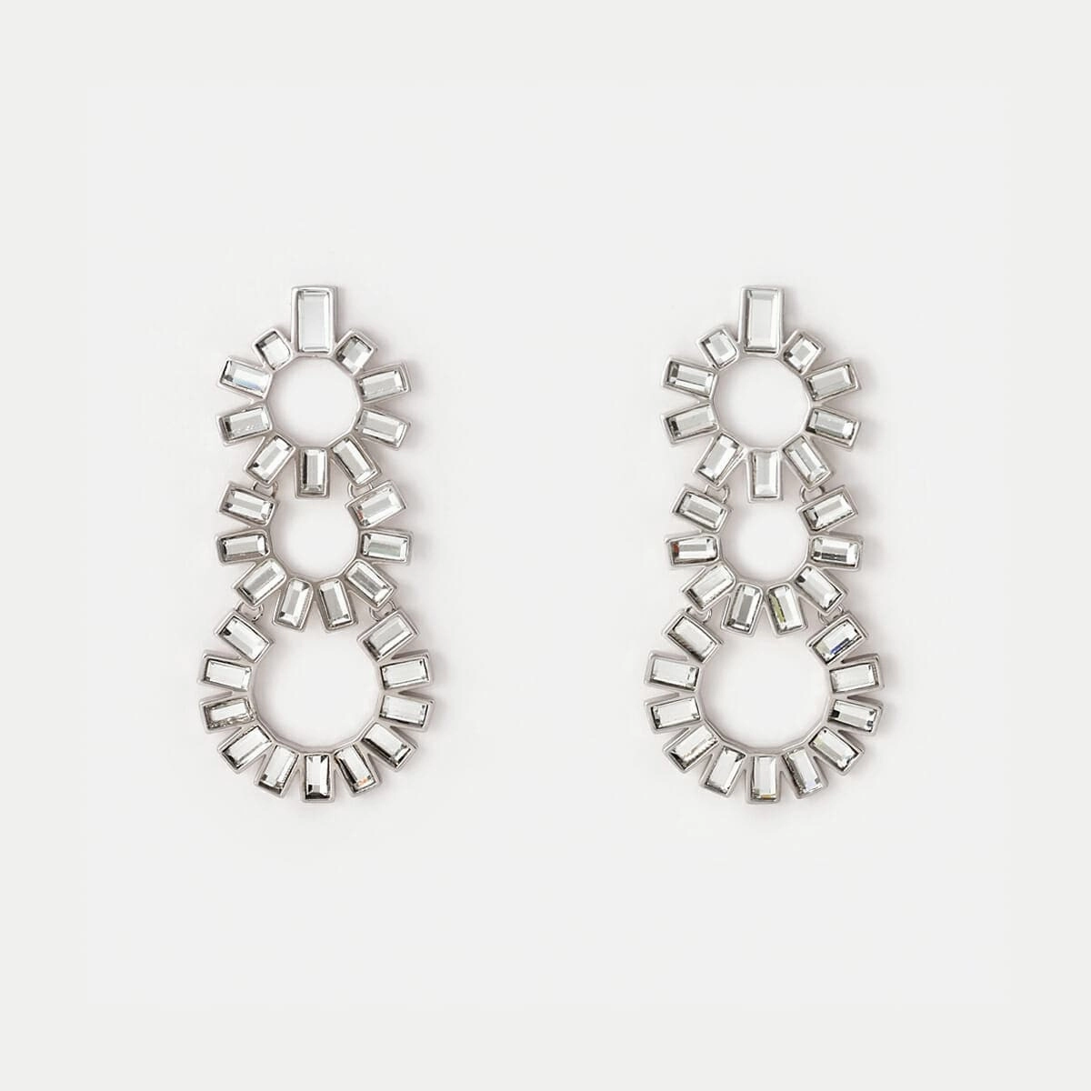 Disco Mirror Chandelier Earring