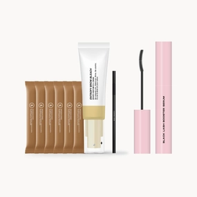 Entropy Makeup Brow Bleach Kit & Eyelash Serum Mascara #Black