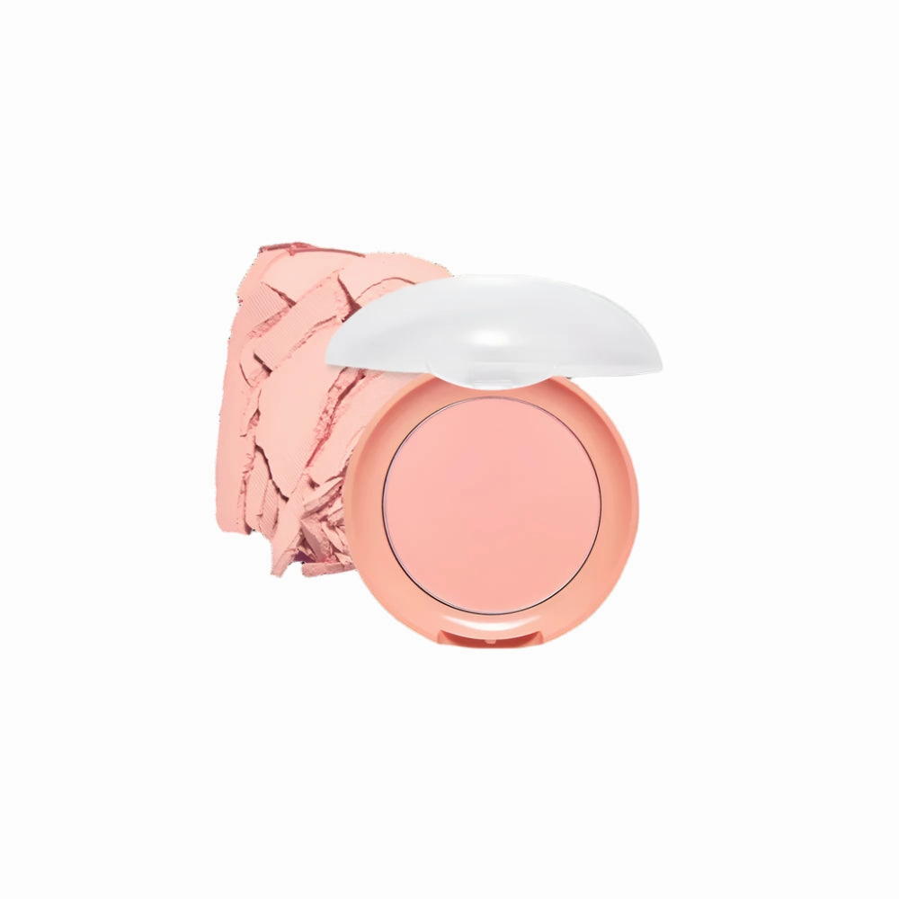ETUDE Lovely Cookie Blusher OR201 Apricot Peach Mousse - Lightweight Long-Lasting Blush