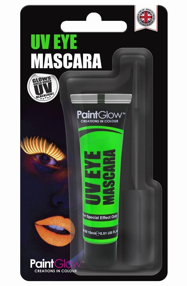 Eyelash Mascara UV Reactive Special Effects - Neon Green