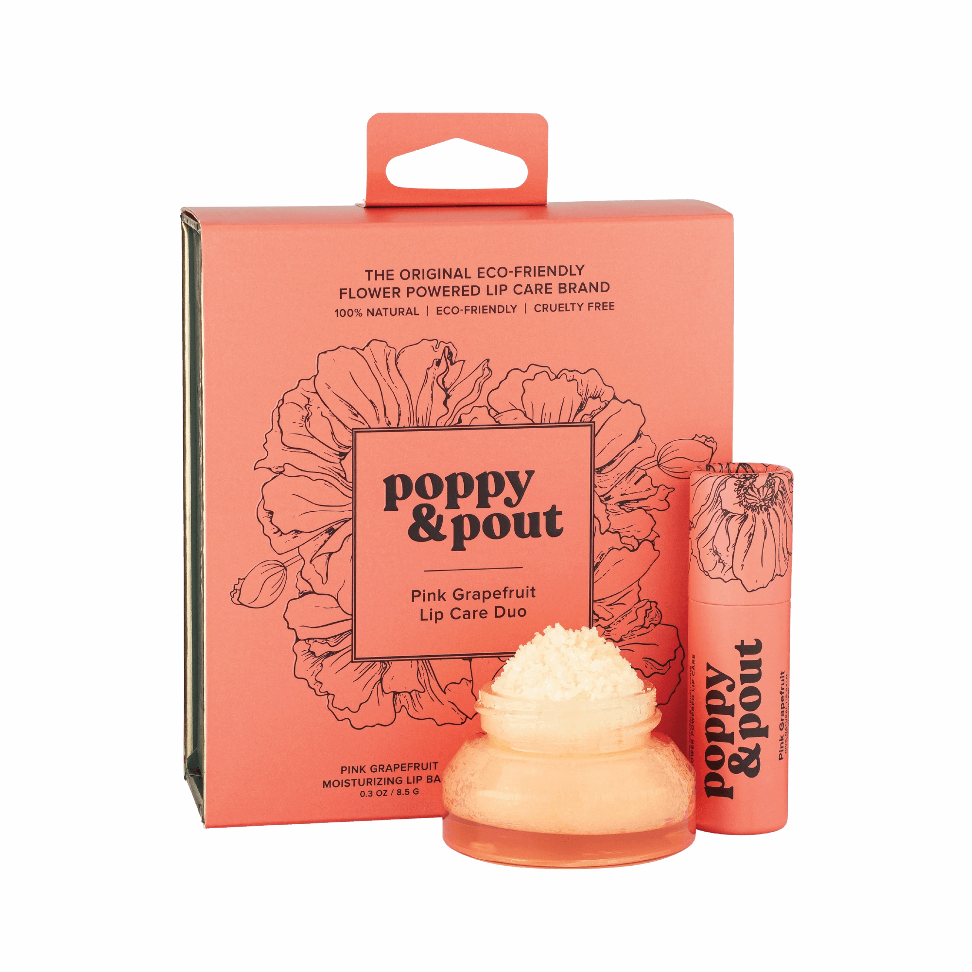 Gift Set, Lip Care Duo, Pink Grapefruit