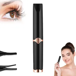 Heated Eyelash Curlers, 2025 Rechargeable Heated Eyelash Curler for Quick Heating Curling, 2 in 1 Electric Eyelash Curler for Instant Glam, Upgrade Electric Eyelash Curler with USB Cable (Black 1pcs)
