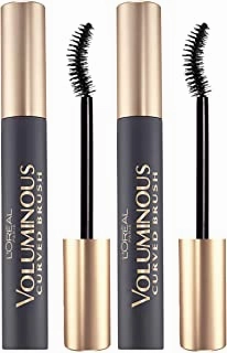 L'Oreal Paris Makeup Voluminous Original Volume Building Mascara with Curved Brush, Black, 2 Count