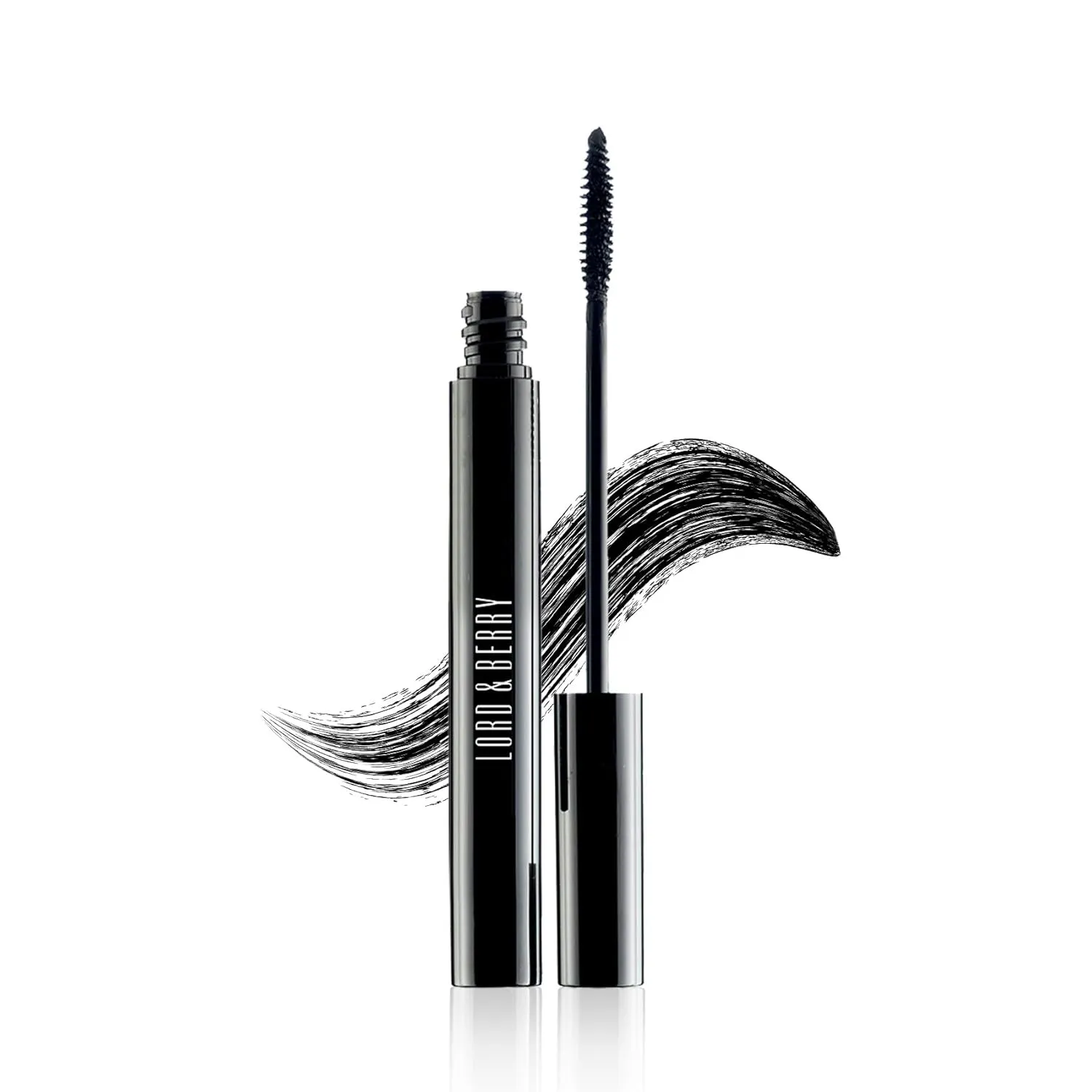 Lord & Berry Back in Black Liquid Lightweight Lash Mascara Black for Volume and Length, Long Lasting Moisture, Great For Short Lashes Eye Makeup, Cruelty Free, 0.6 oz, Deep Black