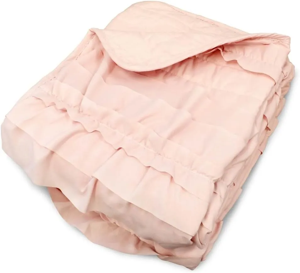 Lush Decor 16T000207 Belle Throw, 60" X 50", Pink Blush,60" X 50"