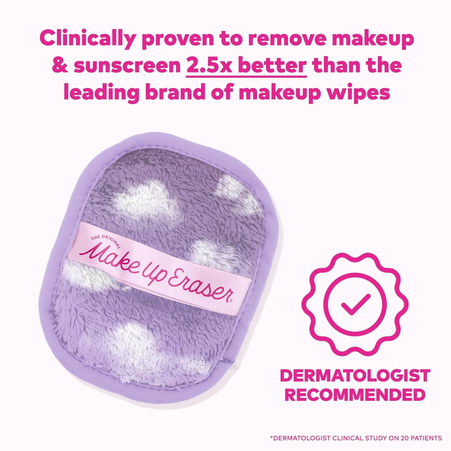Makeup Eraser The Original, 7-Day Set, Erase All Makeup with Just Water, Including Waterproof Mascara, Eyeliner, Foundation, Lipstick, Sunscreen, and More!