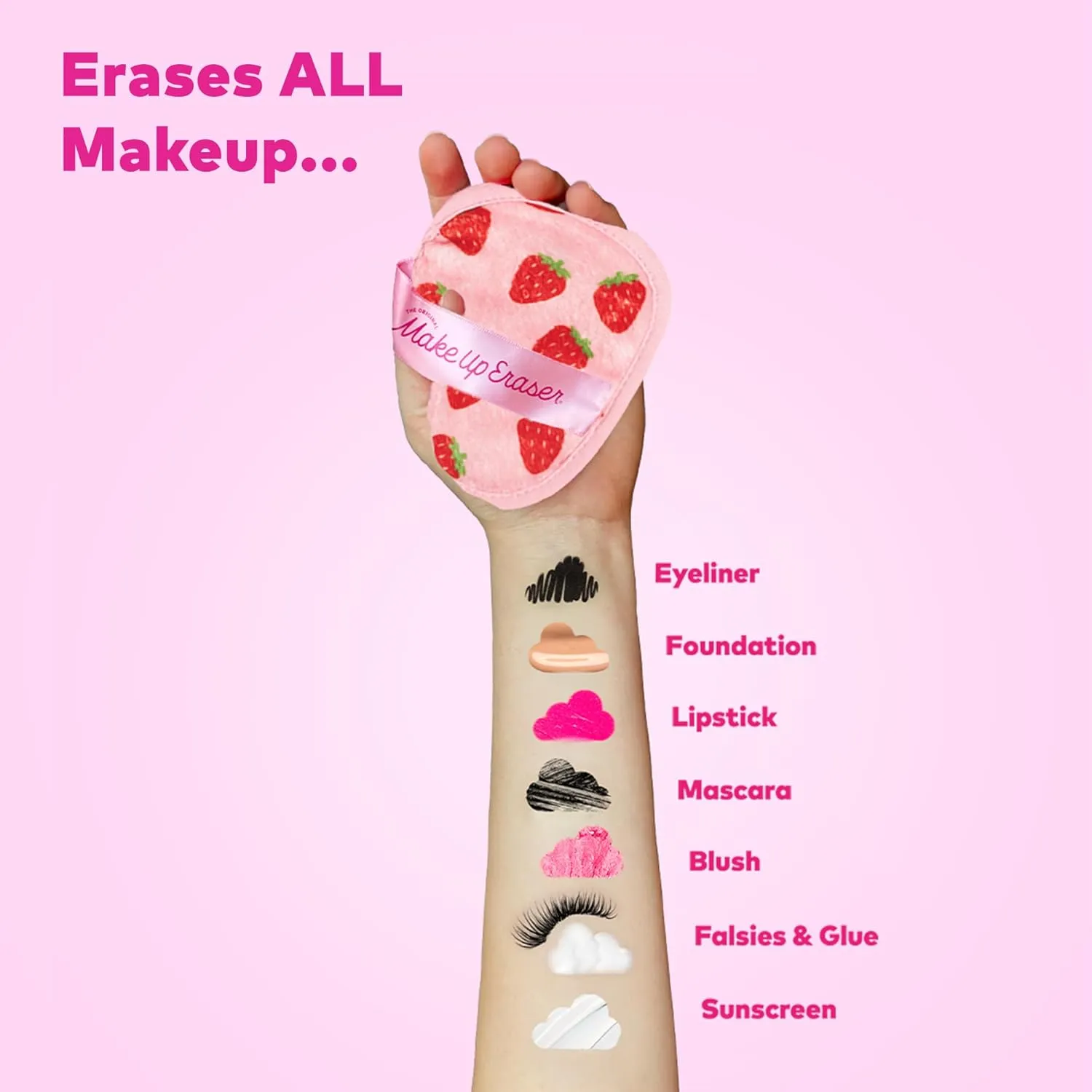 Makeup Eraser The Original, 7-Day Set, Erase All Makeup with Just Water, Including Waterproof Mascara, Eyeliner, Foundation, Lipstick, Sunscreen, and More!