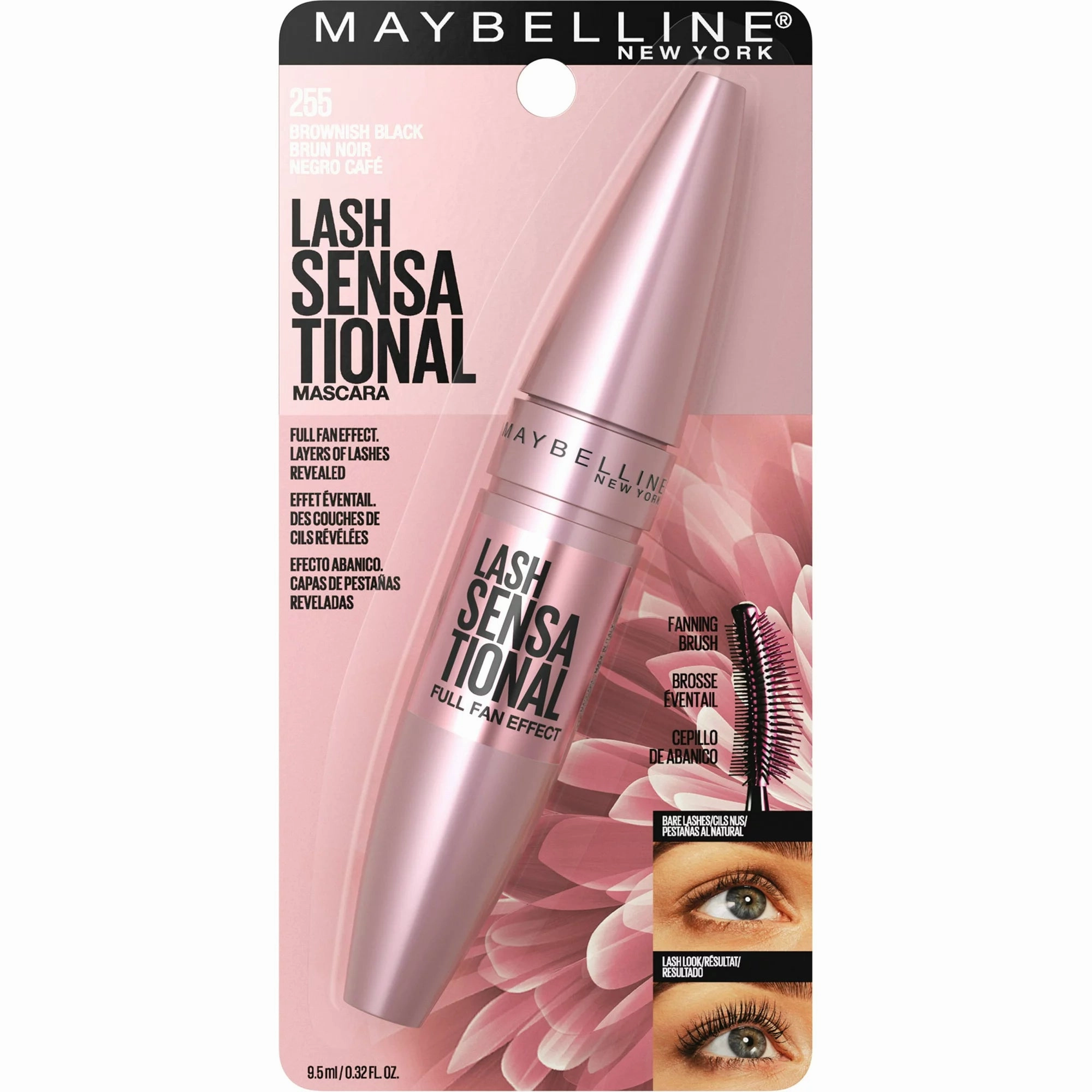 Maybelline Lash Sensational Mascara Brownish Black 255 (Made In Usa)