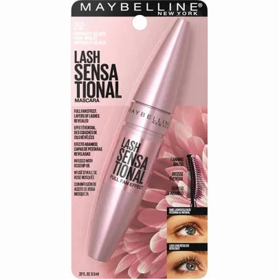 Maybelline Lash Sensational Mascara Very Black 254 (Made in Usa)