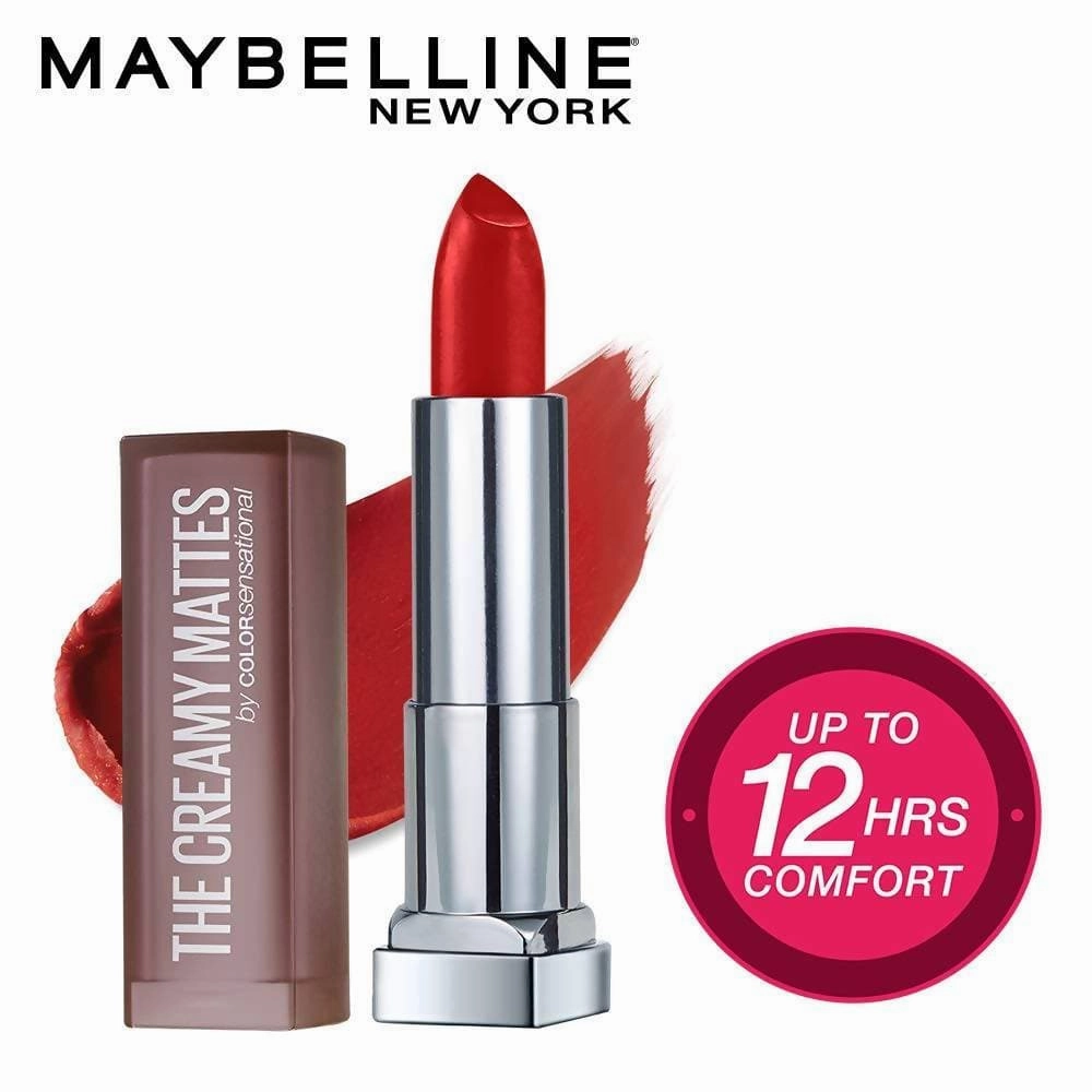 Maybelline New York Color Sensational Creamy Matte Lipstick / 634 Bold Crimson