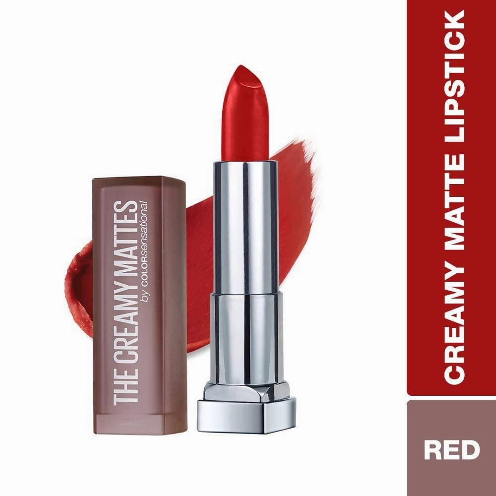 Maybelline New York Color Sensational Creamy Matte Lipstick / 634 Bold Crimson