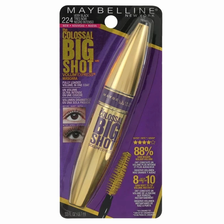 Maybelline Volum' Express The Colossal Big Shot Washable Mascara 224 Very Black