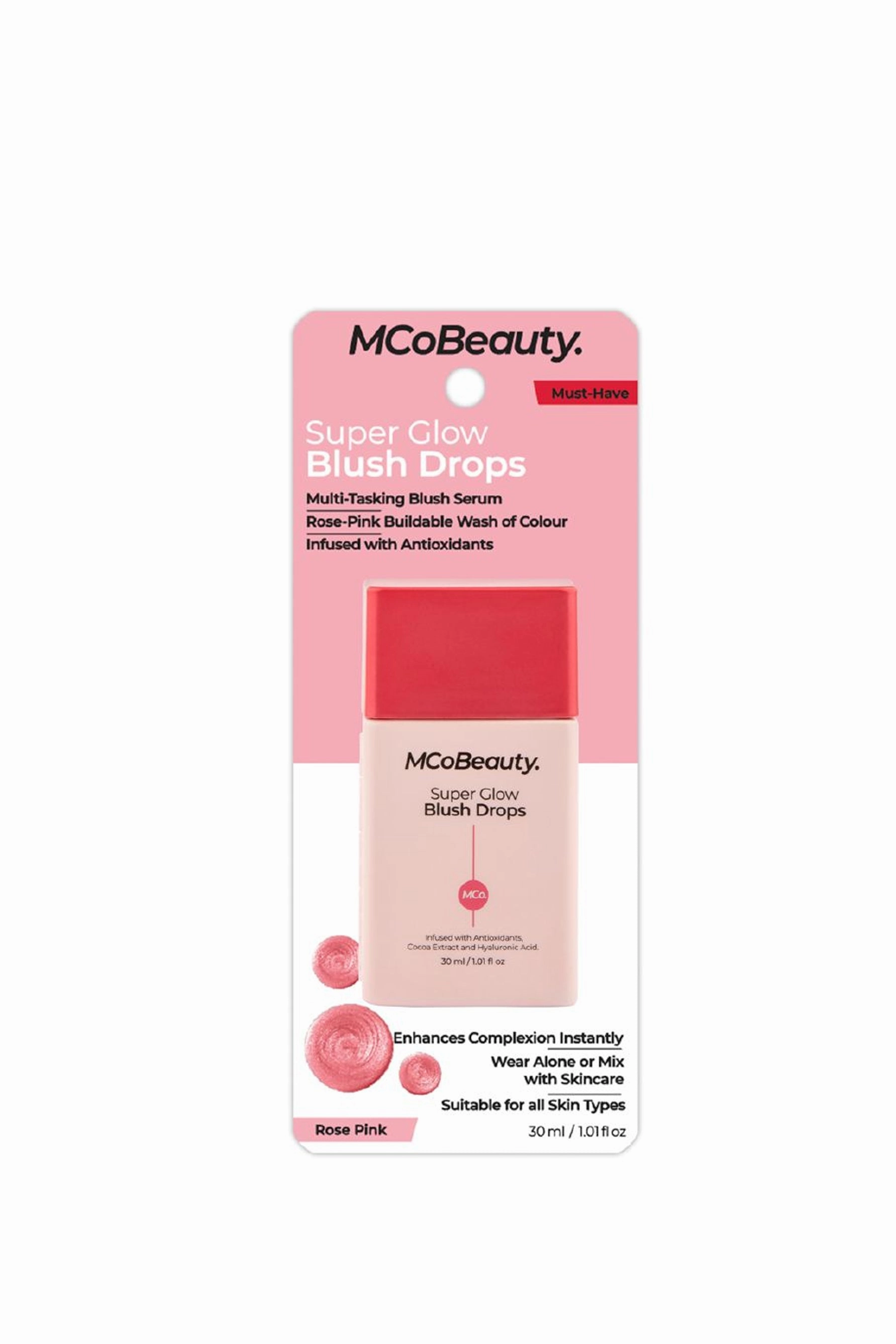 MCoBeauty Super Glow Blush Drops Rose Pink